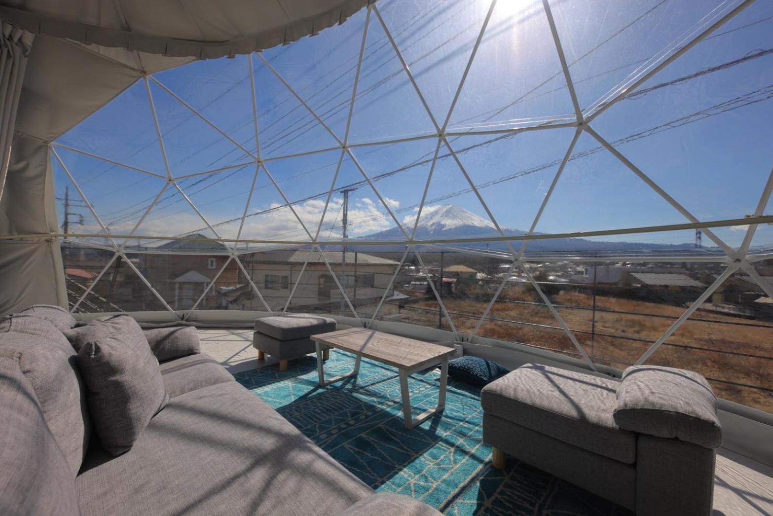 Glamping Dome Yoshimura Fujikawaguchiko Bagian luar foto