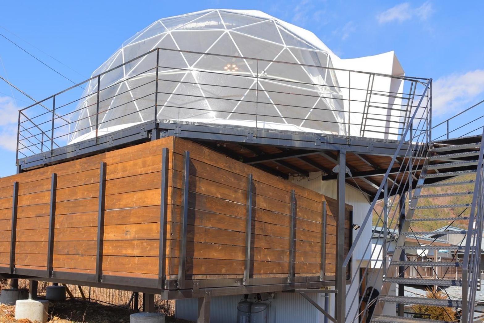 Glamping Dome Yoshimura Fujikawaguchiko Bagian luar foto